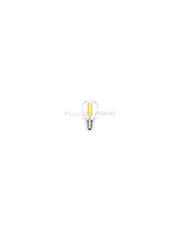Reso Gratuito Lampada sferica vetro trasparente e14 led 2,5w25w 250lm k2700