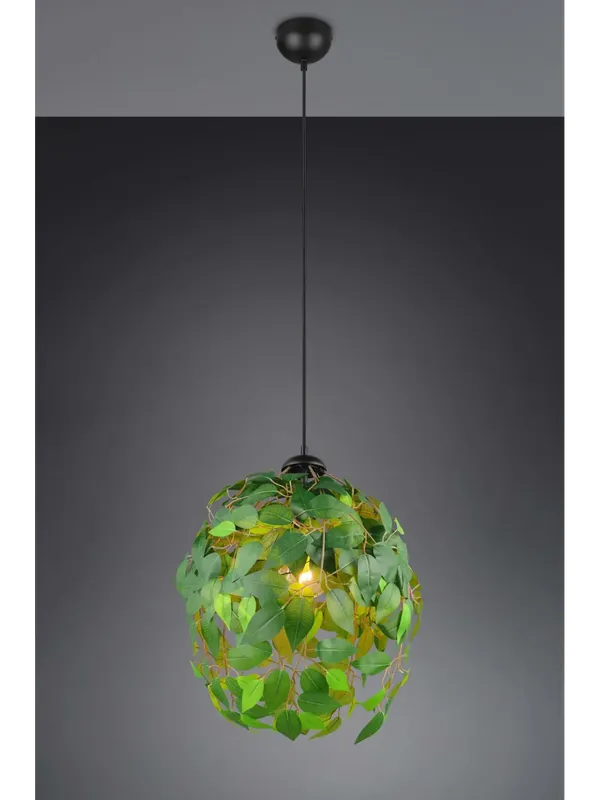 Solo Oggi Lampadario a sospensione con foglie finte a 1 luce TR666
