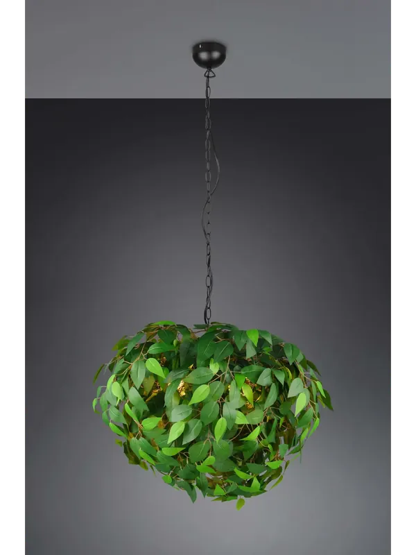 Lampadario a sospensione con foglie finte a 4 luci TR665 Solo Oggi