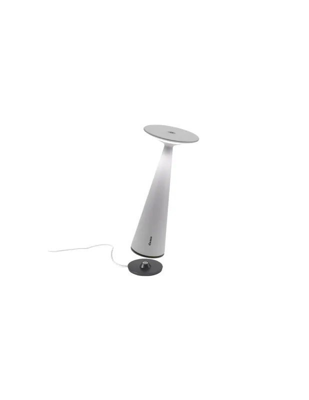 Economico Dama Pro lampada da tavolo moderna finitura bianca