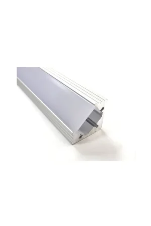Profilo in alluminio luci led angolare con cover barra 2 metri 200X29X21CM Occasione