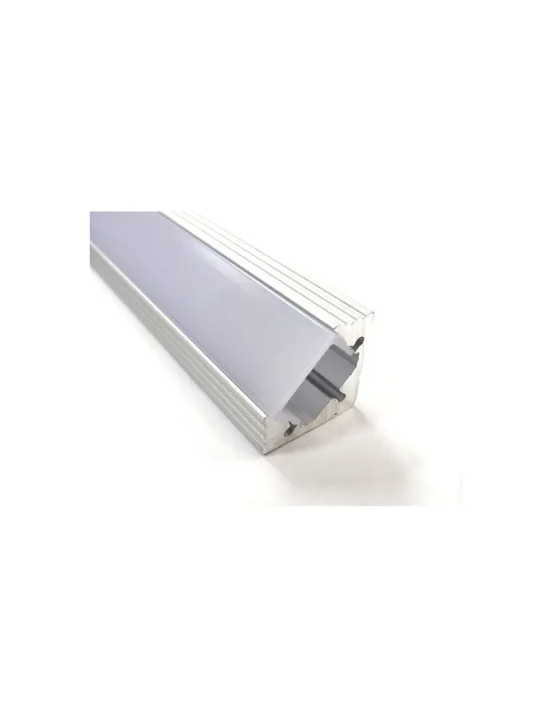 Profilo in alluminio luci led angolare con cover barra 2 metri 200X29X21CM Occasione