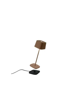 Zafferano Ofelia lampada da tavolo led finitura corten Novità