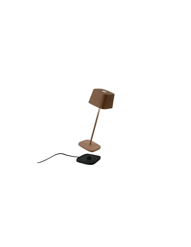 Zafferano Ofelia lampada da tavolo led finitura corten Novità