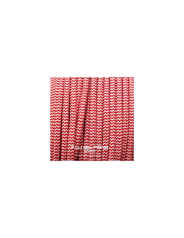 Compra Oggi Stesso Cavo stoffa colorato spina di pesce rosso 2x075 mmq