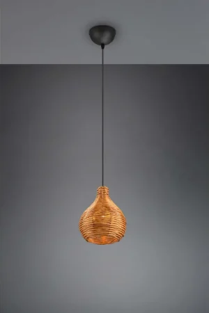 Acquista Ora Lampadario a sospensione rustico design rattan TR642