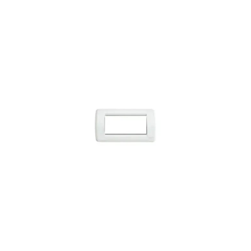 Sconto vimar idea placca rondo 4 moduli bianca metallo mostrina vimar 16754.01
