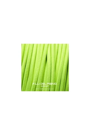 Acquista Ora Cavo stoffa colorato giallo fluo 2x075mmq
