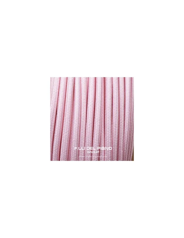 Cavo elettrico tessuto tondo cachmire 2x075 mmq Pagamento Sicuro