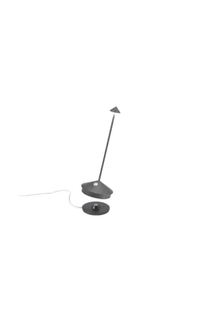 Zafferano Pina Pro lampada da tavolo moderna finitura grigio scuro Super Prezzo