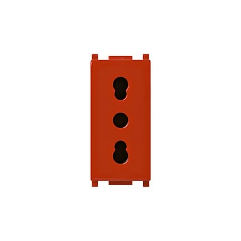 Soddisfatti O Rimborsati vimar plana presa bivalente emergenza 2p+t 16a p17 11 rosso vimar 14203.r