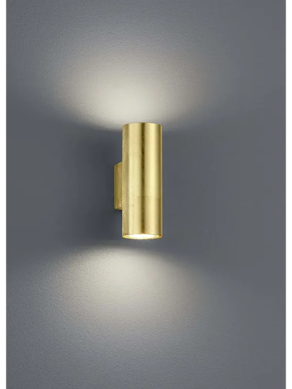 Applique moderno design foglia oro a 2 luci TR618 Di Tendenza