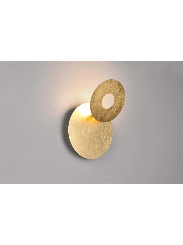 Applique a led moderno design foglia oro orientabile TR615 Non Perdere