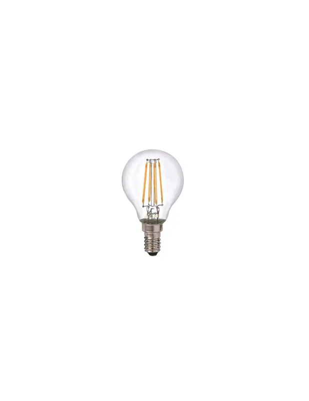 Lampada sfera mignon vintage led 4,5w a filamento e14 chiara 2700k Sconto