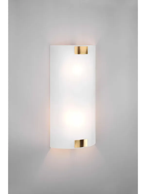 Compra Adesso Applique classico in vetro bianco a 2 luci TR610