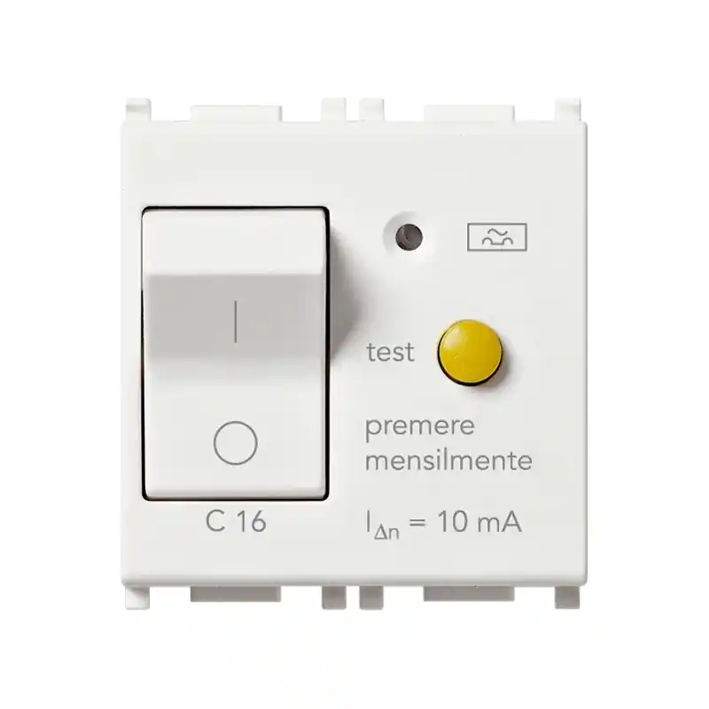 vimar plana interruttore magnetotermico differenziale 1p+n c16 10ma bianco vimar 14411.16 Di Tendenza