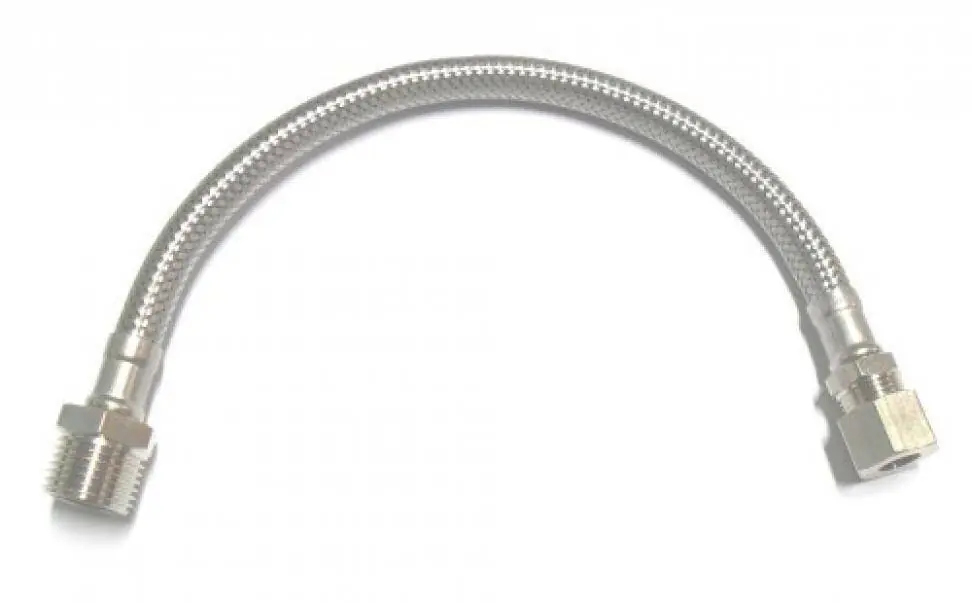 Subito Disponibile IDRO-BRIC FLESSIBILE IN ACCIAIO INOX AISI 304 DN 10 1/2” MASCHIO - 1/2” FEMMINA