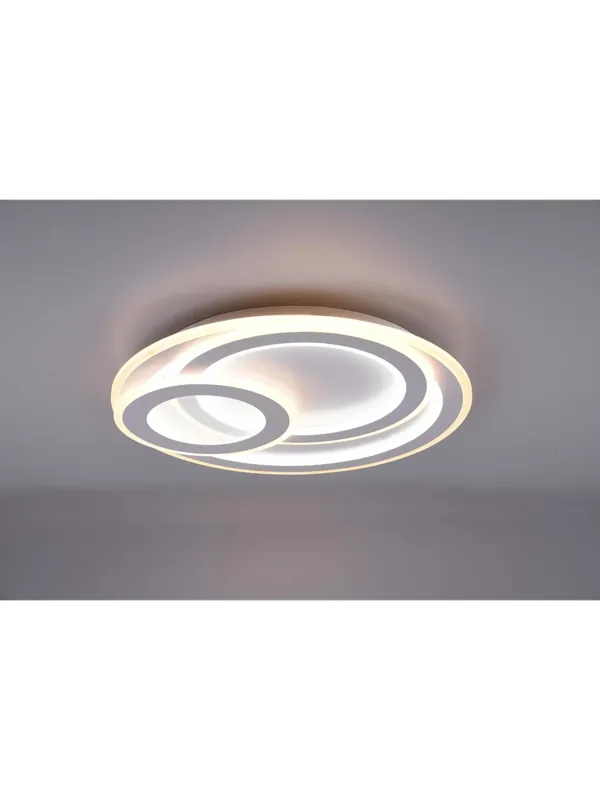 Compra Online Plafoniera a led design moderno 3d bianco con telecomando TR598