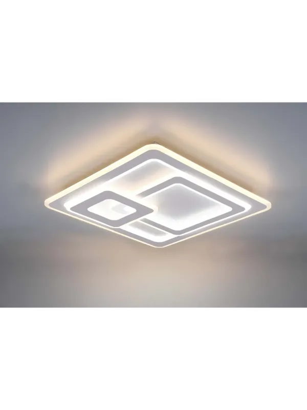 Plafoniera a led design moderno 3d bianco con telecomando TR597 Promo Stagionale