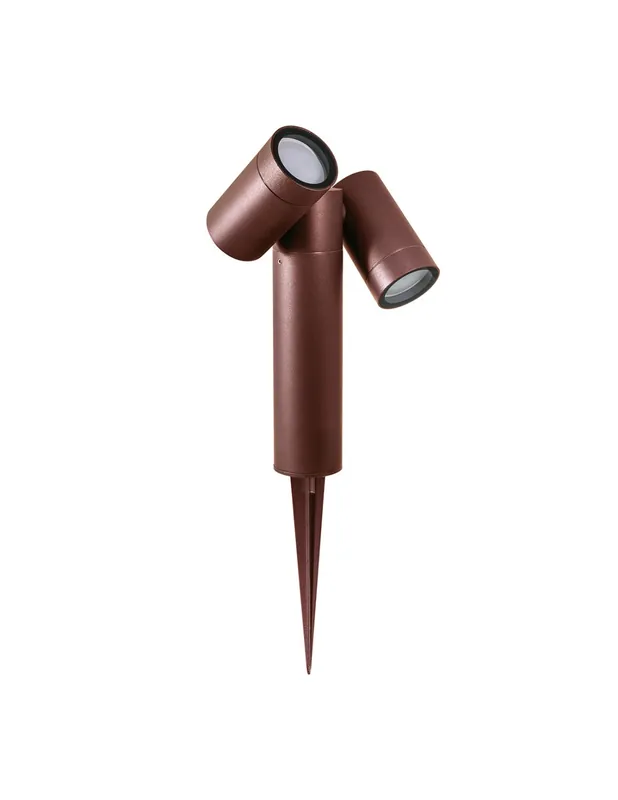 Prezzo Di Fabbrica Gea Luce GES2223 lampione moderno da giardino marrone con picchetto