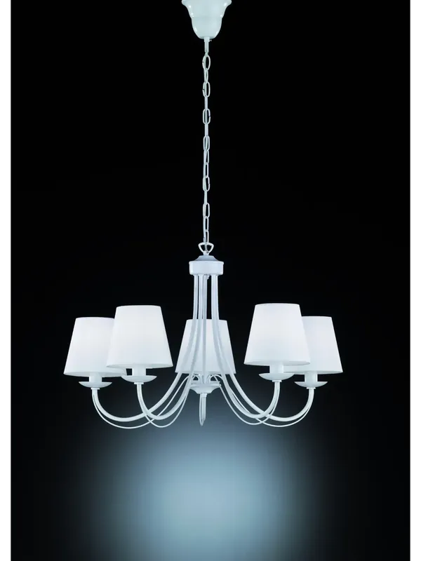 Lampadario classico in ferro battuto bianco a 5 luci TR591 Vendita Finale