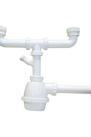 Affare IDRO-BRIC SIFONE MOPLEN 2 VIE SENZA PILETTA ATTACCO LAVANDINO 11/4 SMK-S0004