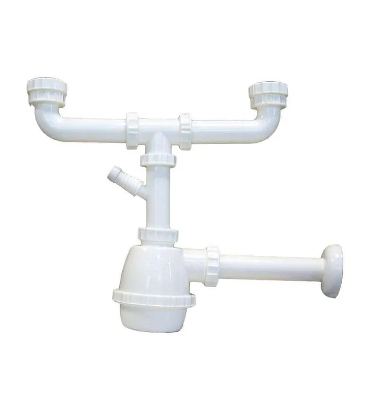 Affare IDRO-BRIC SIFONE MOPLEN 2 VIE SENZA PILETTA ATTACCO LAVANDINO 11/4 SMK-S0004