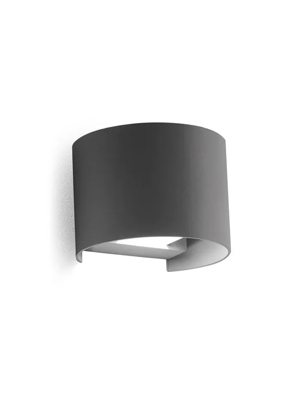 Novità Gea Luce GES871C grigio antracite lampada da parete per esterno 3000K