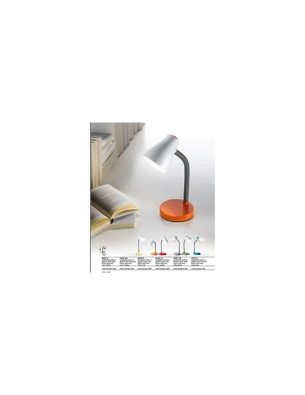 Lampada da scrivania flessibile 1xe27 rosa illuminazione tavolo Nuova Collezione