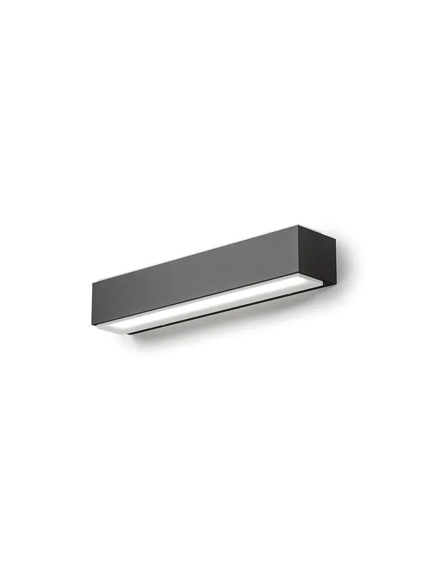 Ultimissimo Modello Gea Luce GES963C grigio antracite lampada da parete per esterno 3000K
