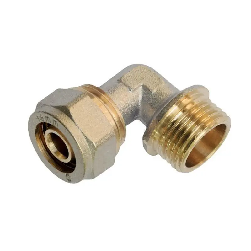 Ultime Pezzi IDRO-BRIC RACCORDO A GOMITO MASCHIO 1/2"X20 PER MULTISTRATO N1713 22