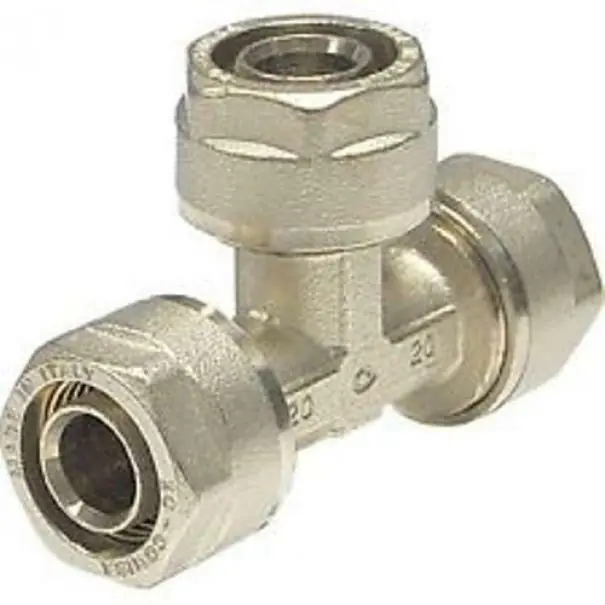 IDRO-BRIC RACCORDO T A STRINGERE CON INSERTO FISSO N1706 22 Ultima Occasione