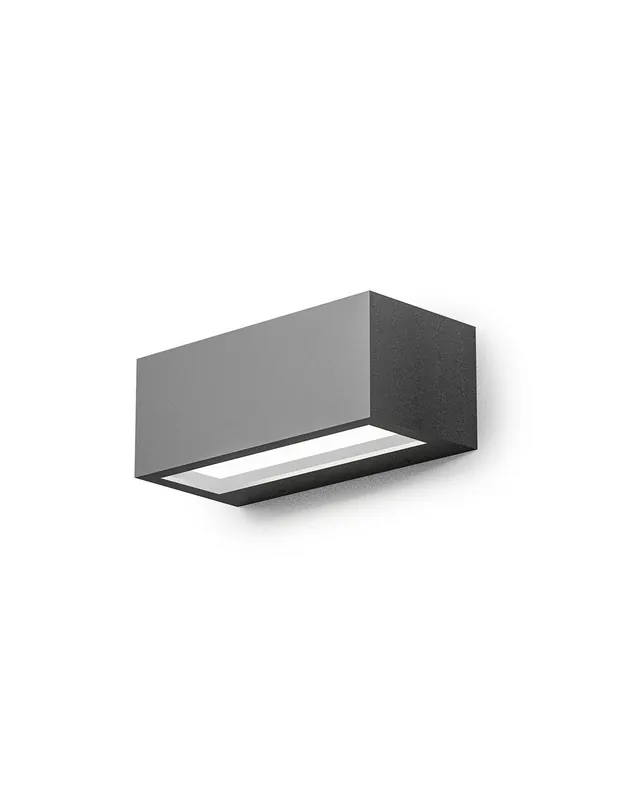 Direttamente Dal Produttore Gea Luce GES970 grigio antracite applique da esterno 4000K