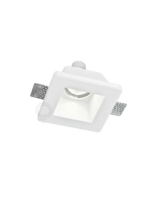 Più Venduto Faretto gesso incasso serie quadra 1xGU10 illuminazione