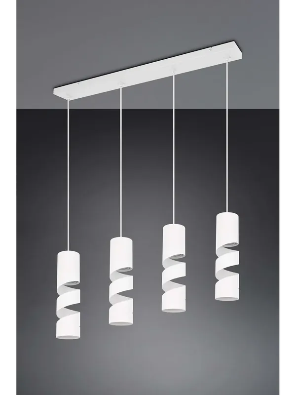 Lampadario a sospensione moderno spirale a 4 luci TR552 Offerta Limitata