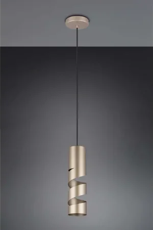 Affare Lampadario a sospensione moderno spirale a 1 luce oro TR550