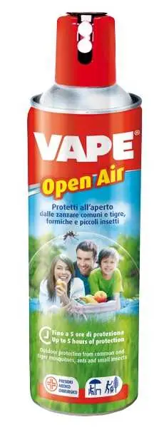 Compra Oggi Stesso INSETTICIDA ANTIZANZARE VAPE OPEN AIR SPRAY 600ml
