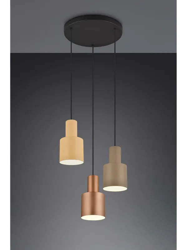 Lampadario a sospensione moderno a 3 luci multicolor TR542 Prezzo Basso