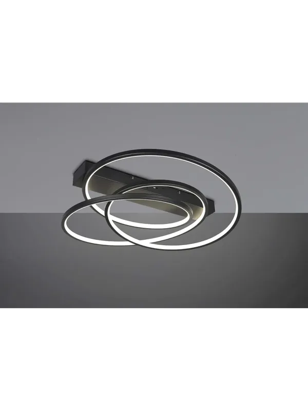 Pagamento Sicuro Plafoniera moderna a led design nero TR539