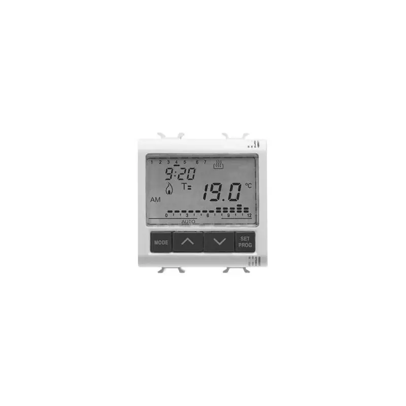 Economico gewiss gw10703 cronotermostato incasso 2moduli 230v ac chorus bianco GEWISS GW10703