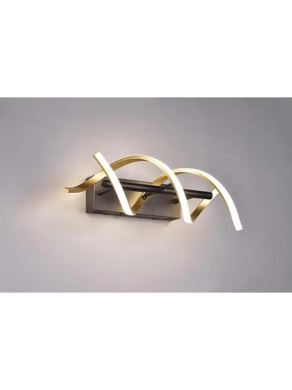 Professionale Applique moderno a led design oro e nero TR529