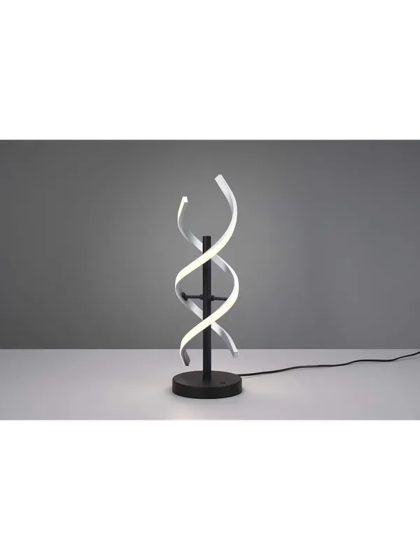 Miglior Prezzo Lampada da tavolo moderna a led design alluminio e nero TR526