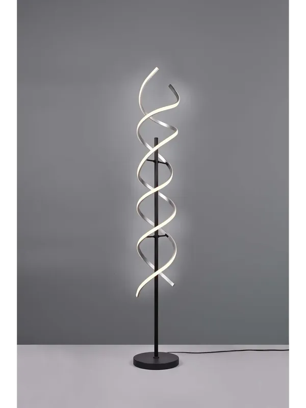 Piantana moderna a led design alluminio e nero TR523 Nuova Collezione