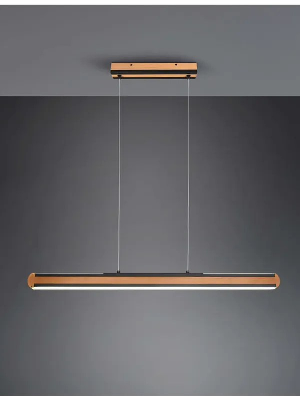 Miglior Prezzo Lampadario moderno a led design legno naturale TR521