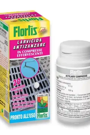 Must-Have INSETTICIDA LARVICIDA ANTIZANZARE FLORTIS ACTILARV COMPRESSE 20 Pezzi