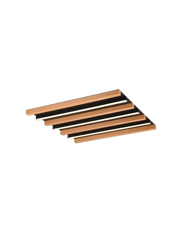 Consegna Rapida Plafoniera moderna a led legno naturale TR515