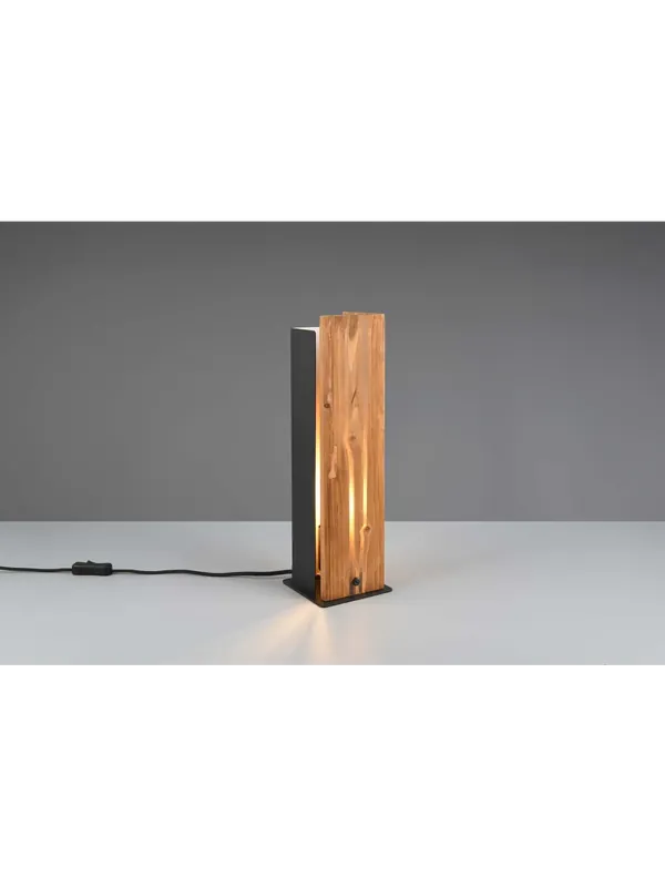 Consegna Rapida Lampada da tavolo rustica in legno a 1 luce TR511
