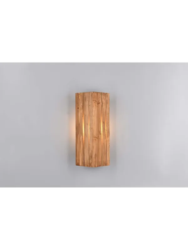 Occasione Imperdibile Applique da parete rustico in legno a 1 luce TR510