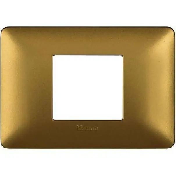 BTICINO MATIX PLACCA 2 POSTI CENTRATI COLORE GOLD AM4819MGL Ultimissimo Modello