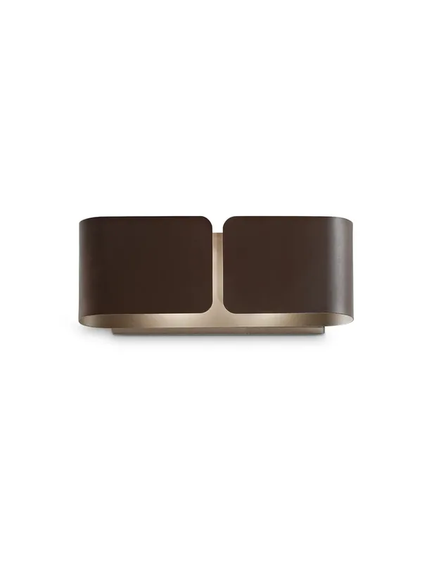 Applique da parete moderno marrone a 2 luci DL1944 Compra Oggi Stesso